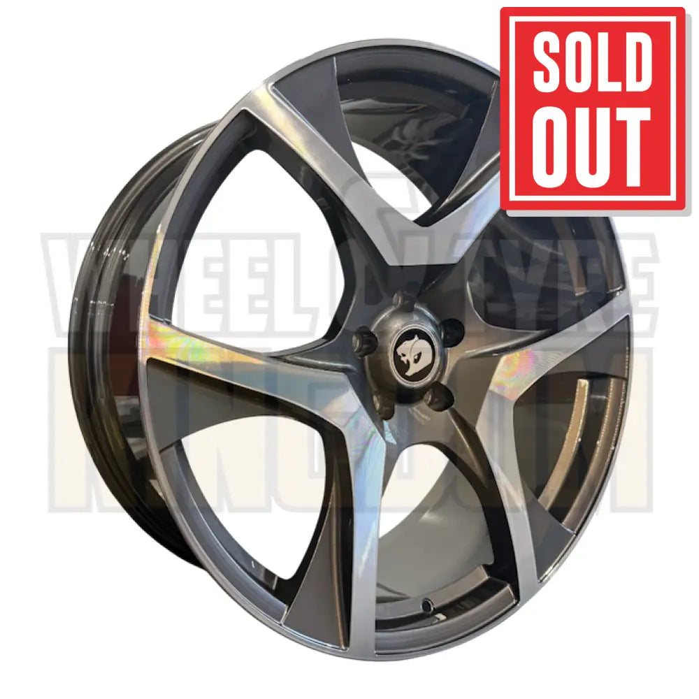 GEN-F2 R8 22x9 - GUNMETAL MACHINED - FORGED SET