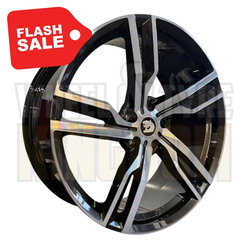 GEN-F2 R8 LSA 22x9 - BLACK MACHINED - FORGED SET