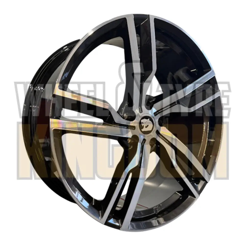 GEN-F2 R8 LSA 22x9 - BLACK MACHINED - FORGED SET