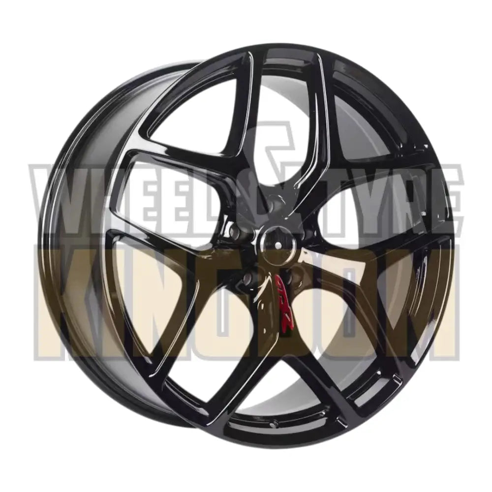 GTSR 22x9 - GLOSS BLACK - RED EMBLEM