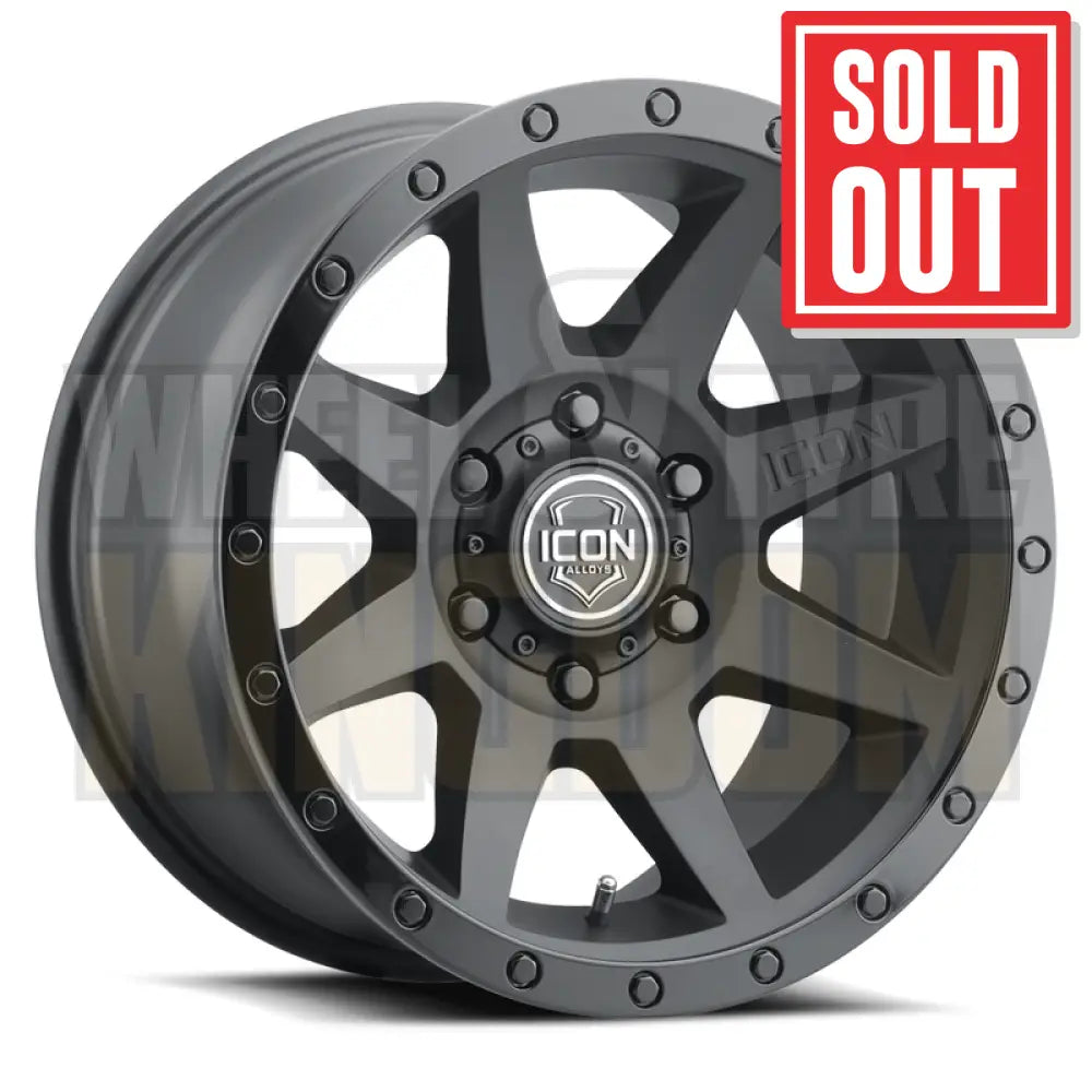 ICON ALLOY 17x8.5 +18 6x139.7 REBOUND DOUBLE BLACK
