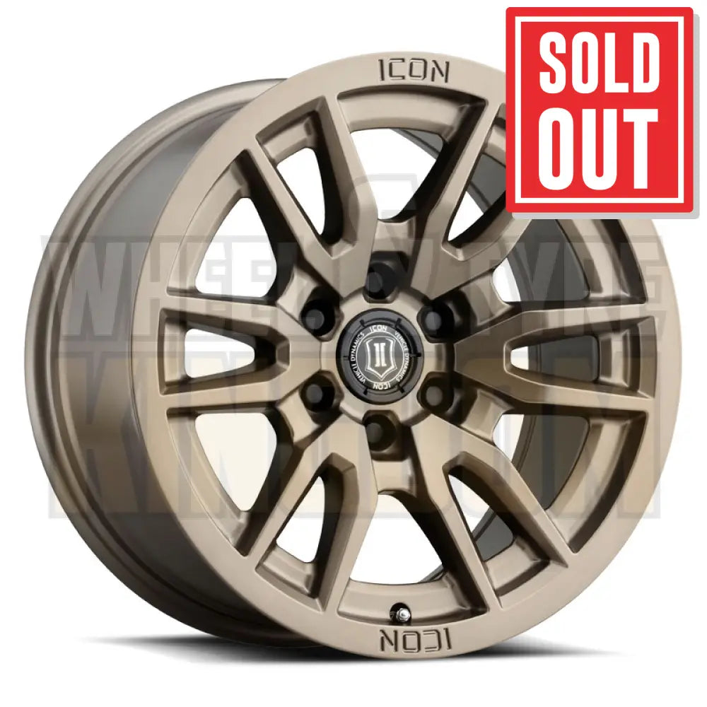 ICON ALLOY 17x8.5 +18 6x139.7 VECTOR 6 BRONZE (NOT DMAX/MUX/COLORADO 70MM HUB)