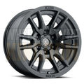ICON ALLOY 17x8.5 +18 6x139.7 VECTOR 6 SATIN BLACK (NOT DMAX/MUX/COLORADO 70MM HUB)