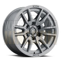 ICON ALLOY 17x8.5 +18 6x139.7 VECTOR 6 TITANIUM (NOT DMAX/MUX/COLORADO 70MM HUB)