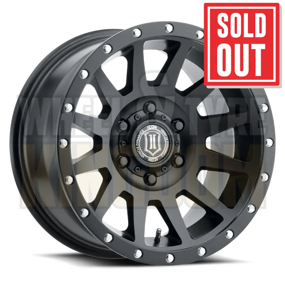 ICON ALLOY 17x8.5 +20 6x139.7 COMPRESSION SATIN BLACK