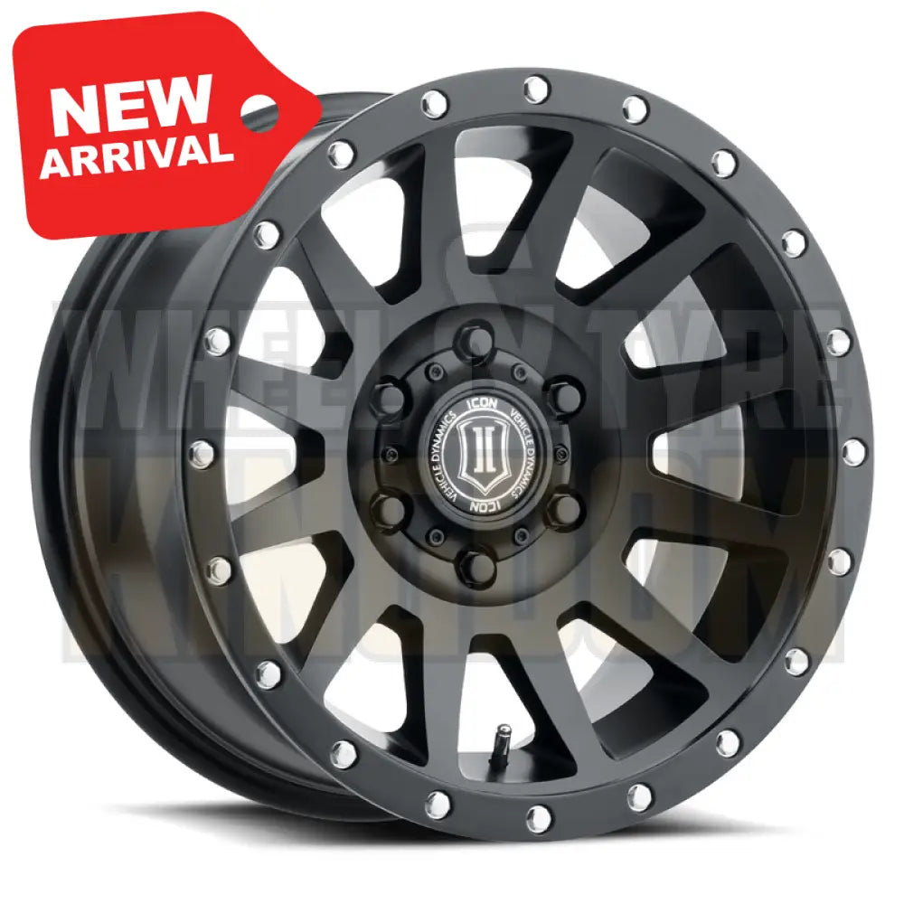 ICON ALLOY 17x8.5 +25 5x127 COMPRESSION SATIN BLACK