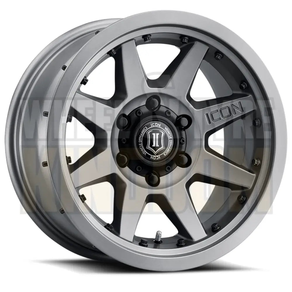 ICON ALLOY 17x8.5 +25 6x139.7 REBOUND PRO TITANIUM INNERLOCK