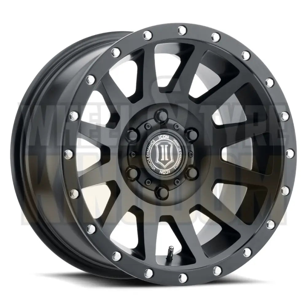 ICON ALLOY 18x9 +0 6x139.7 COMPRESSION SATIN BLACK