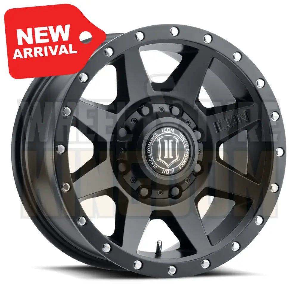 ICON ALLOY 18x9 +12 8x165.1 REBOUND HD SATIN BLACK