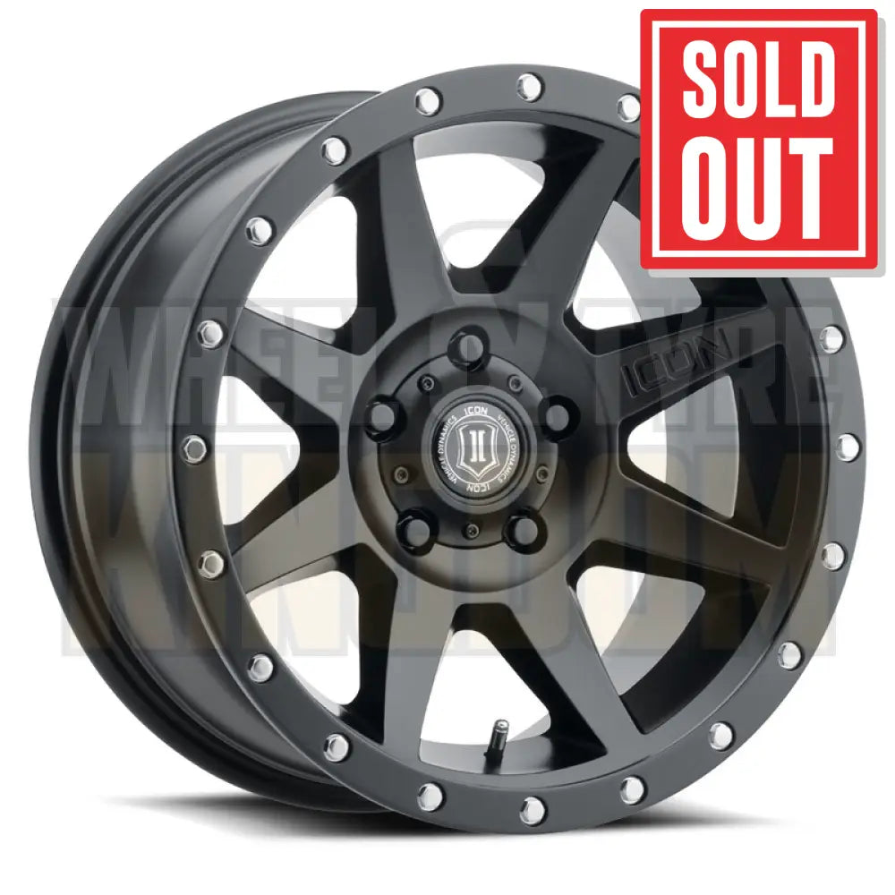 ICON ALLOY 18x9 +25 5x150 REBOUND SATIN BLACK