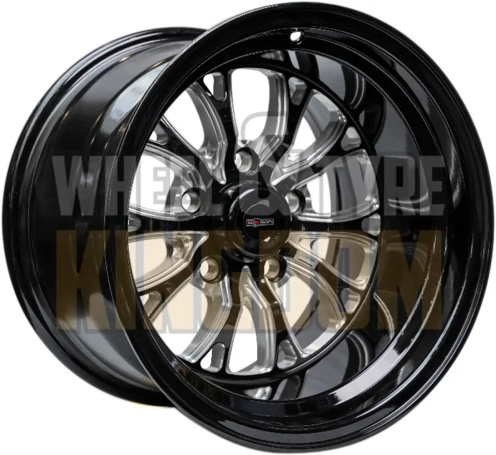 INTENSITY 15x8 3’’ BS (-38) - GLOSS BLACK MILLED