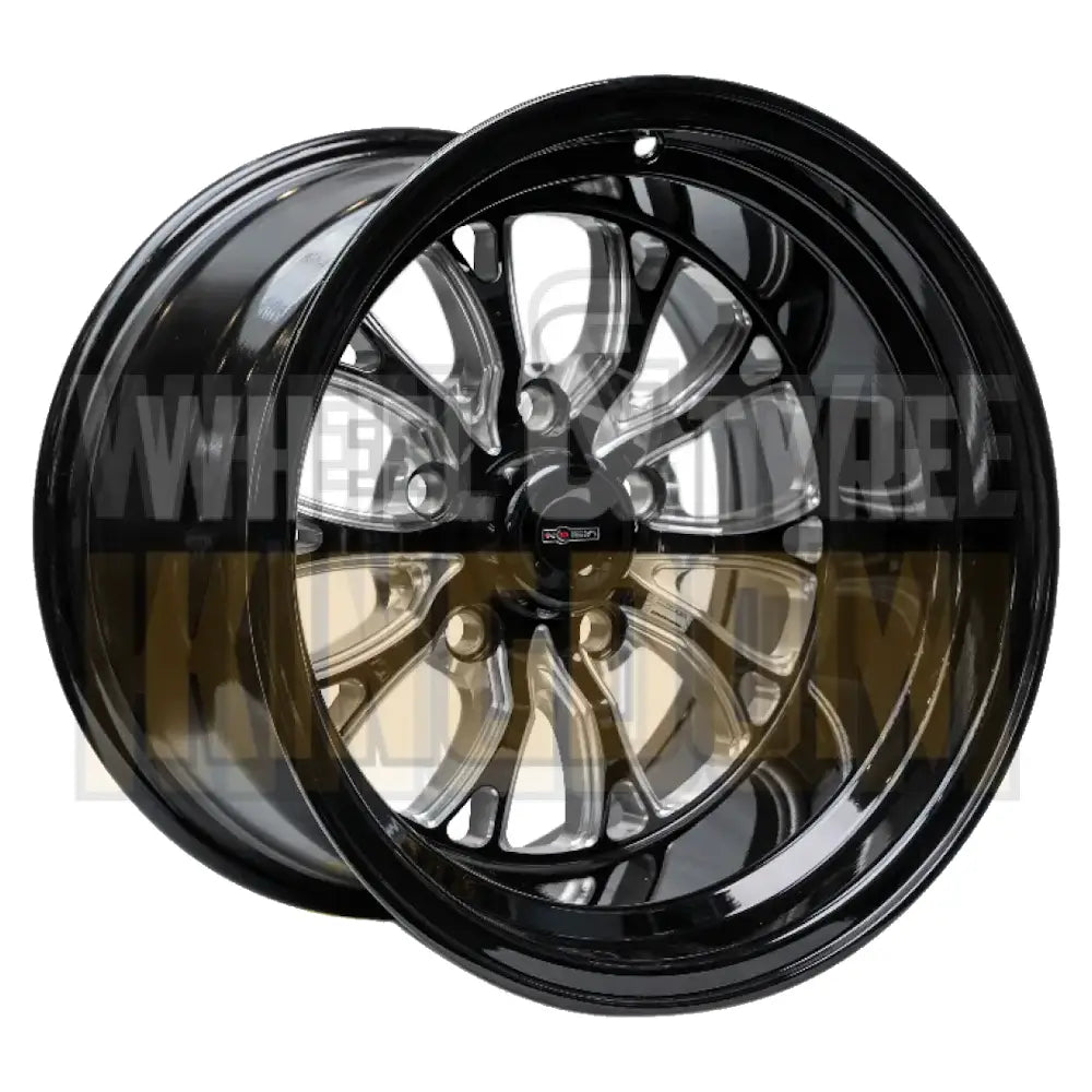INTENSITY 15x8 3’’ BS (-38) - GLOSS BLACK MILLED