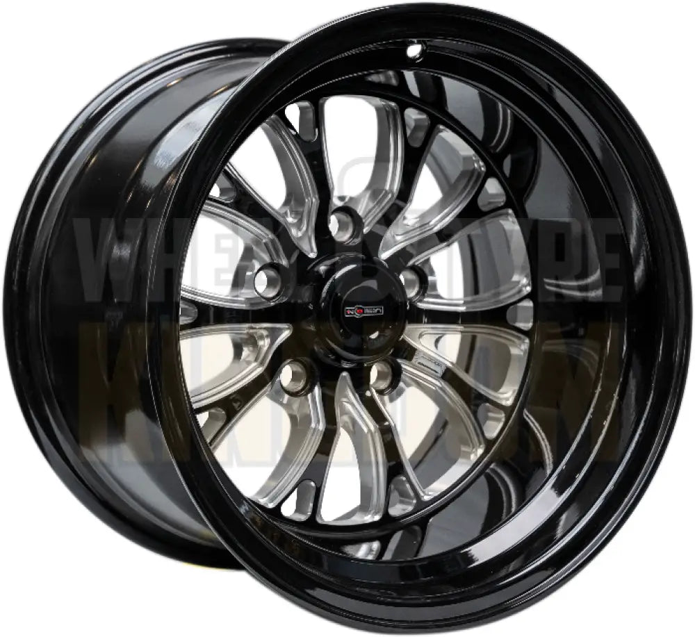 INTENSITY 15x8 4.5’’ BS (0) - GLOSS BLACK MILLED