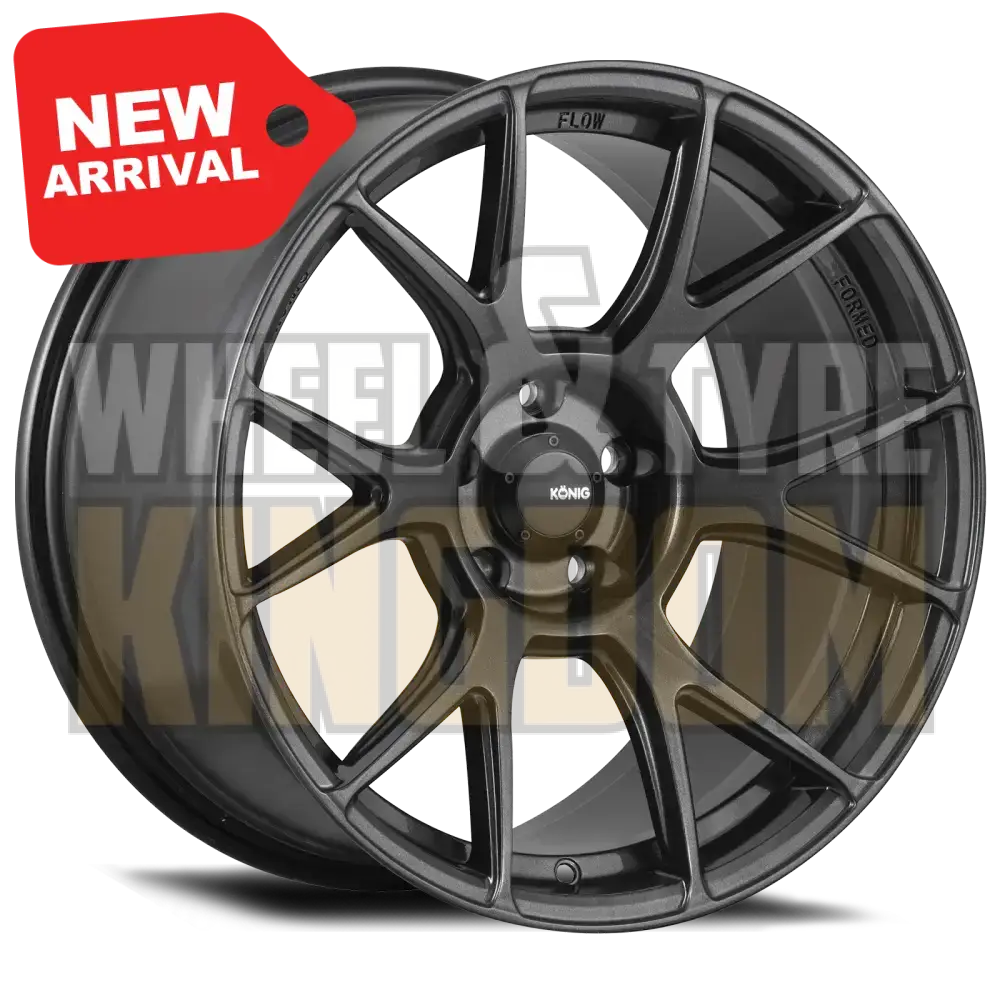 Konig Ampliform 18x8.5 5x112 +43 Dark Metallic Graphite - Wheels
