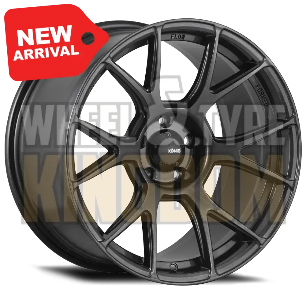 Konig Ampliform 18x8.5 5x112 +43 Dark Metallic Graphite - Wheels