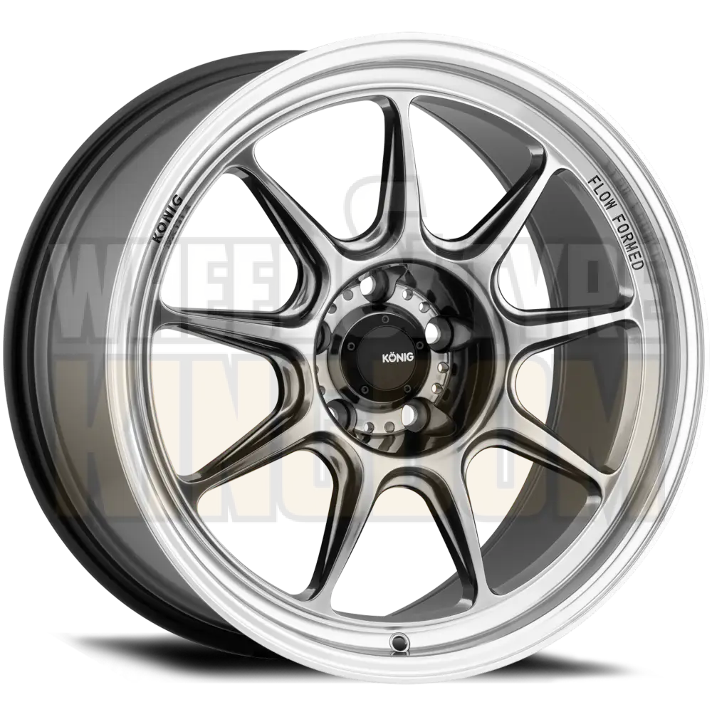 Konig Countergram 15x9 4x100 +35 Hyper Chrome Centre Mirror Machined Lip - Wheels