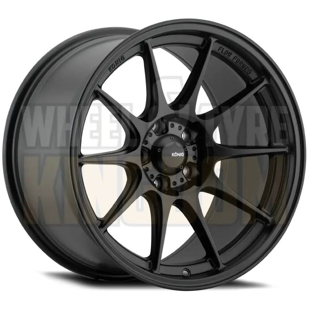 Konig Dekagram 17x8 5x114.3 +40 Semi-Matte Black - Wheels