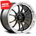 Konig Hypergram 15x7.5 4x100 +35 Metallic Carbon Machined Lip - Wheels