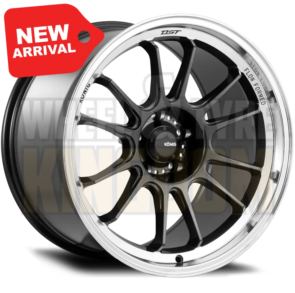 Konig Hypergram 15x7.5 4x100 +35 Metallic Carbon Machined Lip - Wheels