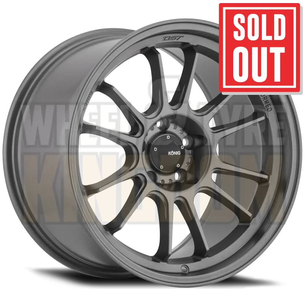 Konig Hypergram 17x8 5x114.3 +35 Matte Grey - Wheels