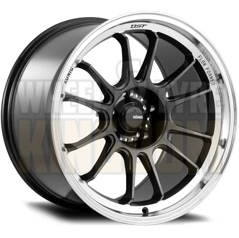 Konig Hypergram 18x9.5 5x114.3 +35 Metallic Carbon Machined Lip - Wheels