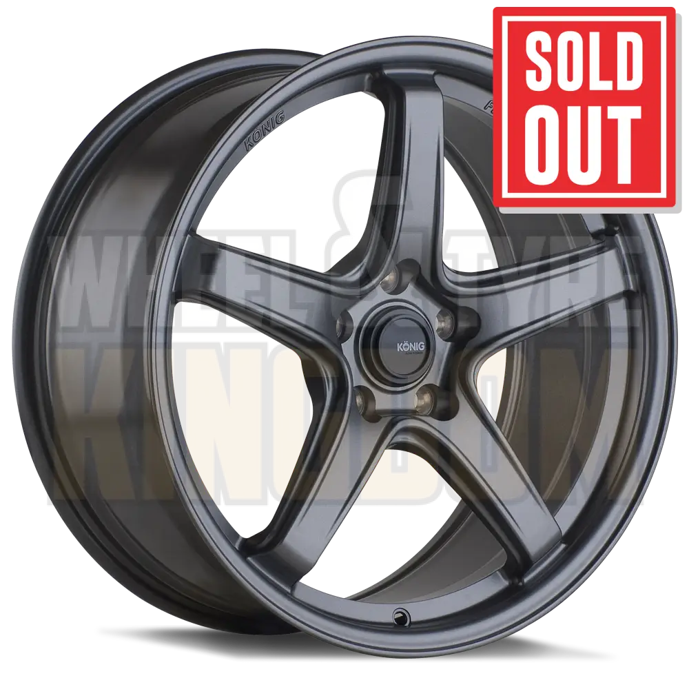 Konig Neoform 18x8.5 5x120 +40 Matte Grey - Wheels