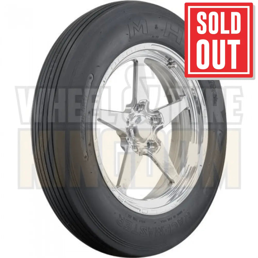M&H Tyre, Drag Radial, Front, 4.5/28.0-17, Radial, Blackwall