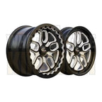 DragPAK 18/17’’ - Satin Black Machined - Forged Set with Beadlocks