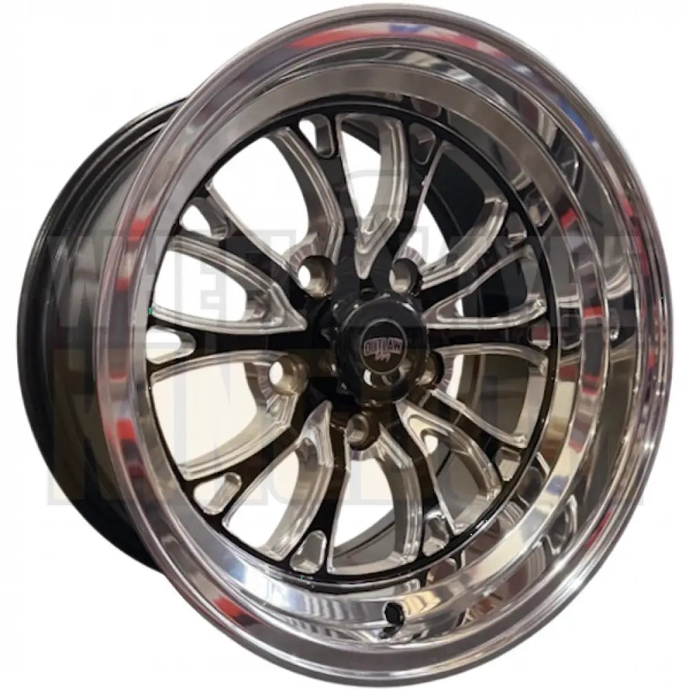 INTENSITY 15x8 4.5’’ BS (0) - GLOSS BLACK POLISHED LIP