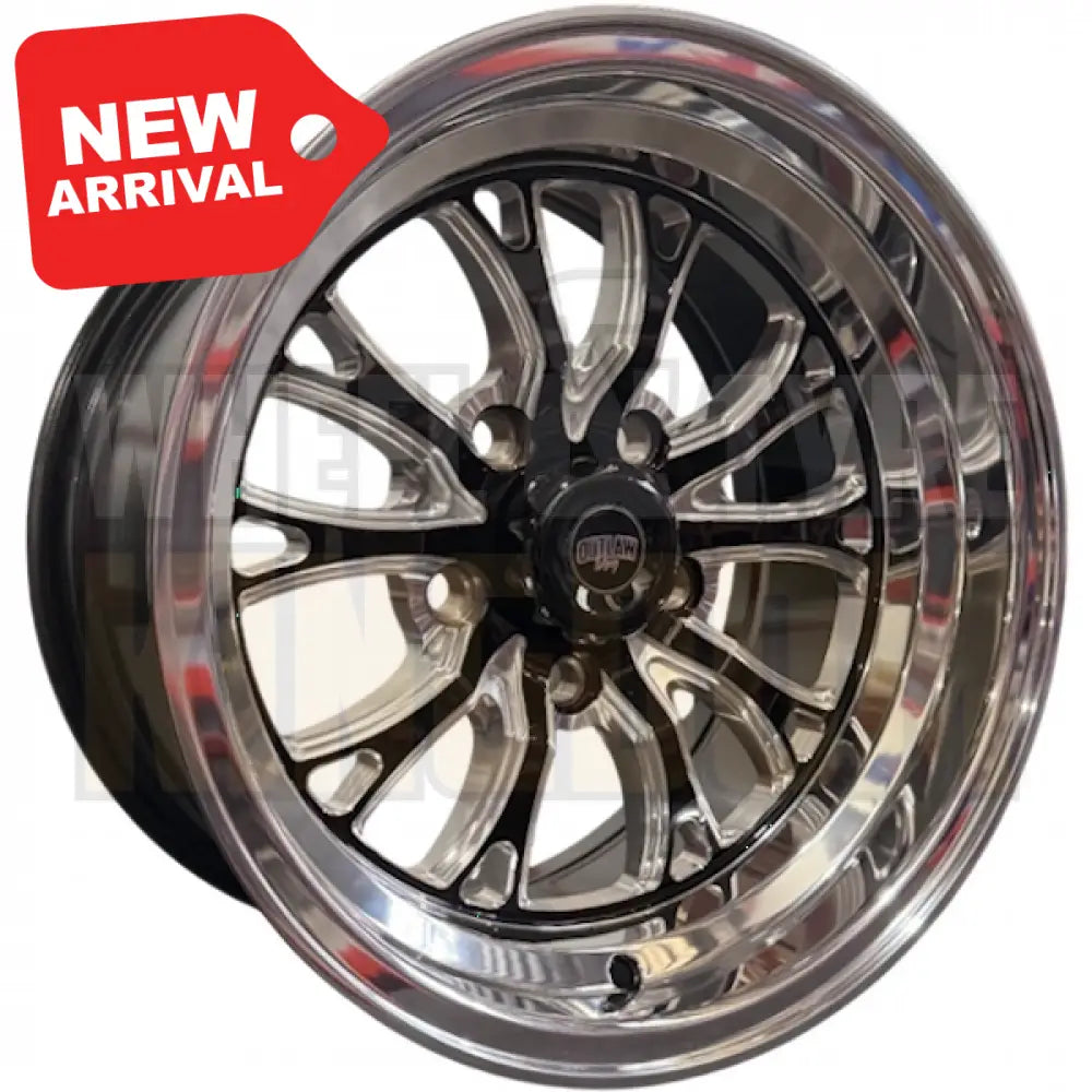 INTENSITY 15x8 4.5’’ BS (0) - GLOSS BLACK POLISHED LIP
