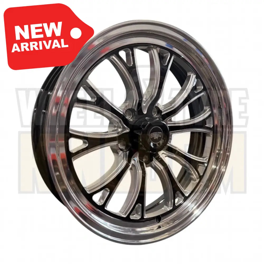 INTENSITY 17x4.5 1.75’’ BS (-24) - GLOSS BLACK POLISHED LIP