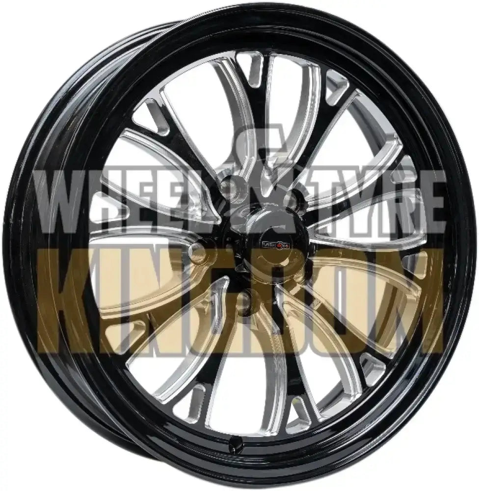 Outlaw Drag Intensity 17x8 4.50’’ BS (+0) 5x120.65 Chev - Gloss Black Milled