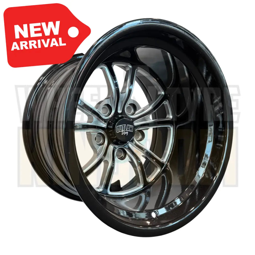 WIDOW 15x10 - GLOSS BLACK MILLED