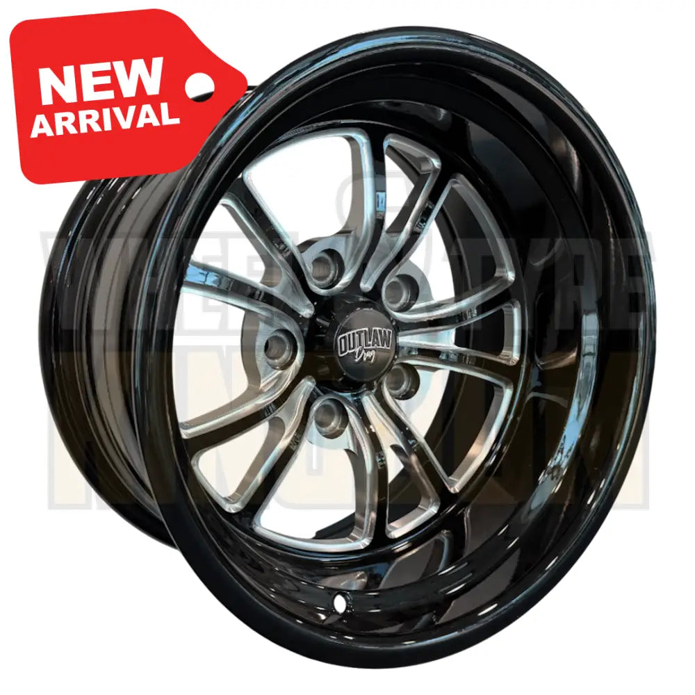 WIDOW 15x8 - GLOSS BLACK MILLED