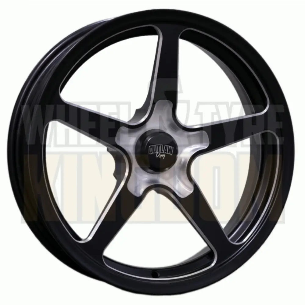 PENTA FR 17x4.5 1.75’’ BS (-24) - SATIN BLACK MILLED