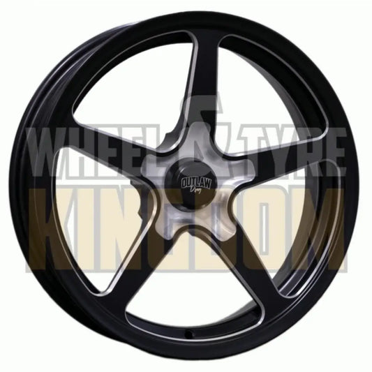 PENTA FR 17x4.5 1.75’’ BS (-24) - SATIN BLACK MILLED