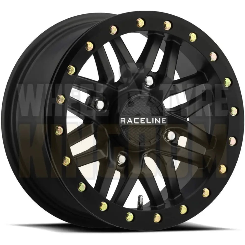 RACELINE ALLOY 14x7 +10 4x156 RYNO BLACK BEADLOCK