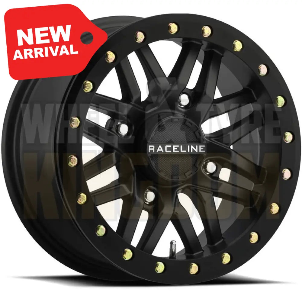 RACELINE ALLOY 14x7 +10 4x156 RYNO BLACK BEADLOCK