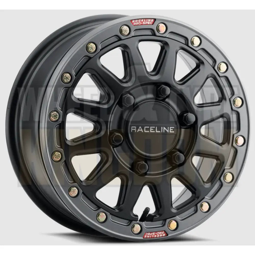 RACELINE ALLOY 15x6.5 +74 6x139.7 ALPHA SATIN BLACK GUNMETAL RING BEADLOCK