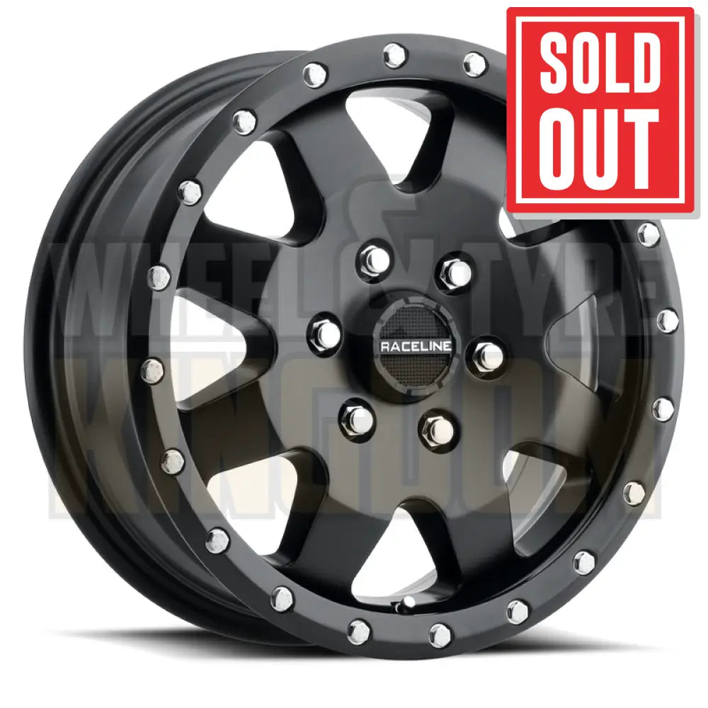 RACELINE ALLOY 16x6.5 +45 5x160 DEFENDER VAN BLACK