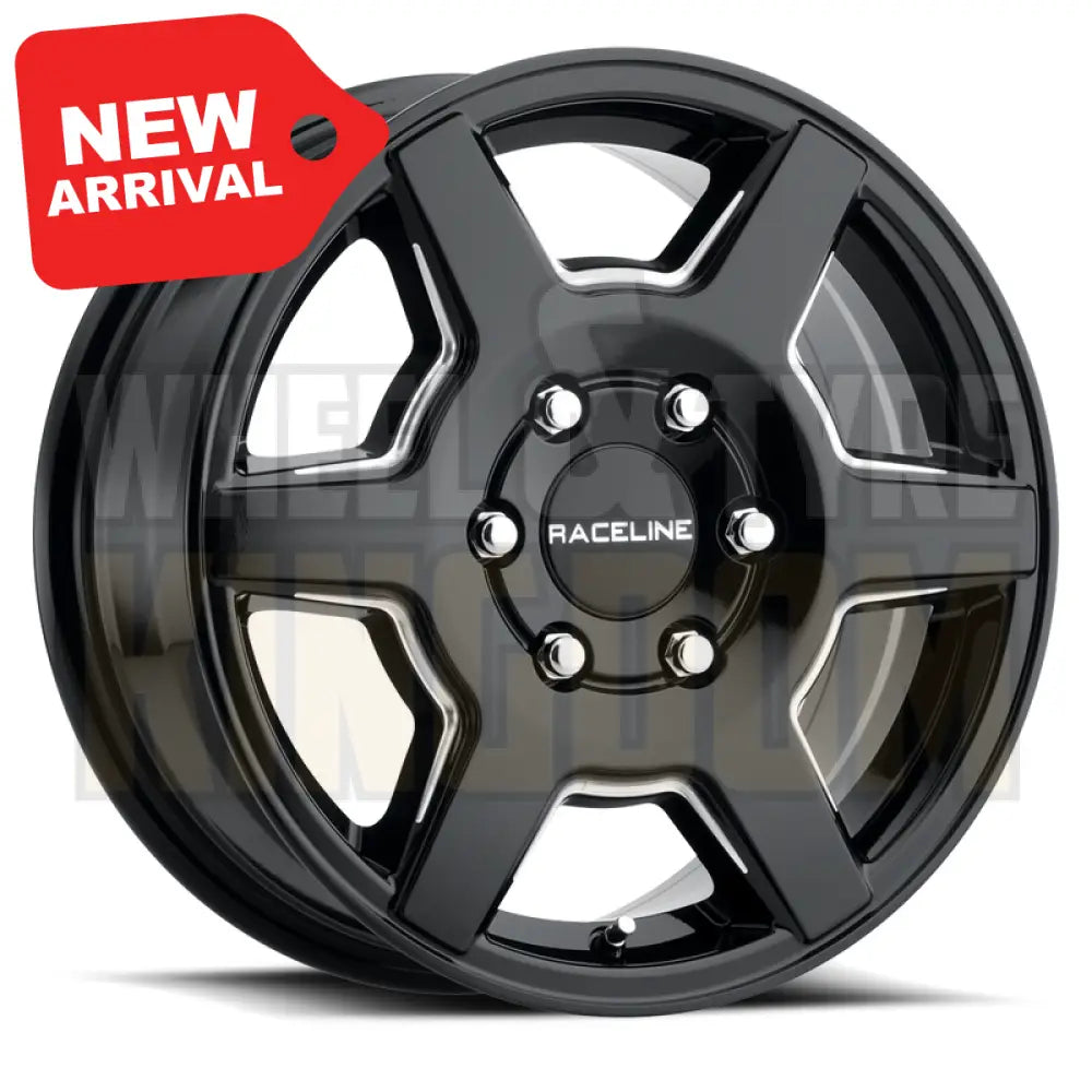 RACELINE ALLOY 16x6.5 +45 5x160 SURGE VAN BLACK MILLED