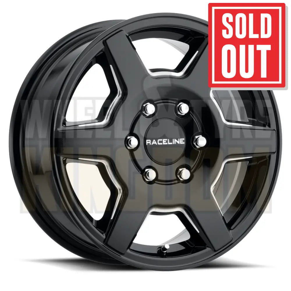 RACELINE ALLOY 16x6.5 +45 5x160 SURGE VAN BLACK MILLED