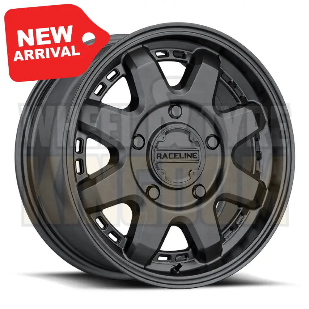 RACELINE ALLOY 17x7.5 +50 5x160 SCOUT VAN SATIN BLACK