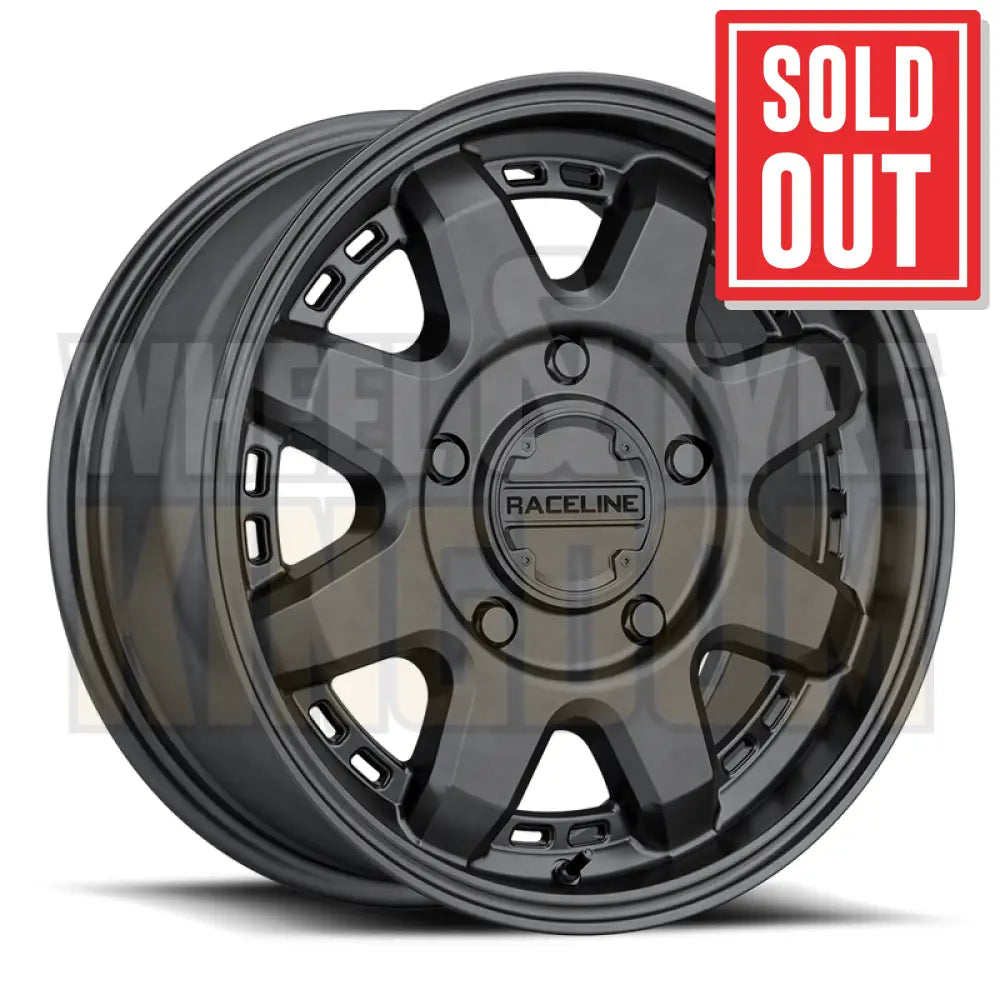 RACELINE ALLOY 17x7.5 +50 5x160 SCOUT VAN SATIN BLACK
