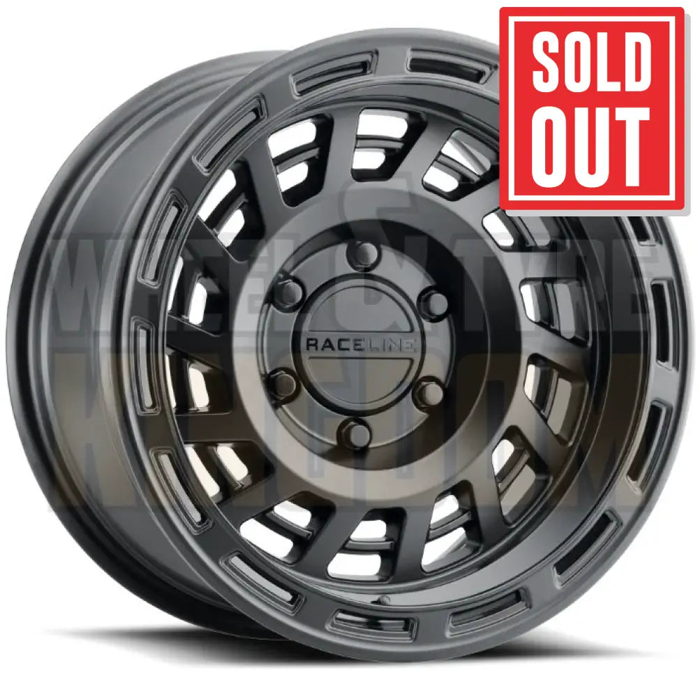 RACELINE ALLOY 17x8.5 +0 6x139.7 HALO Satin Black