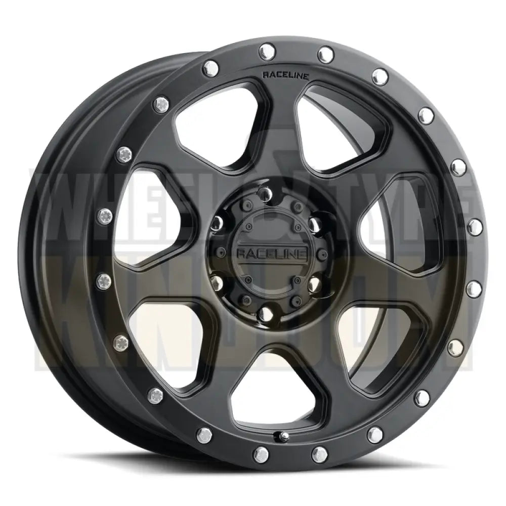 RACELINE ALLOY 17x8.5 +18 6x139.7 7X SATIN BLACK