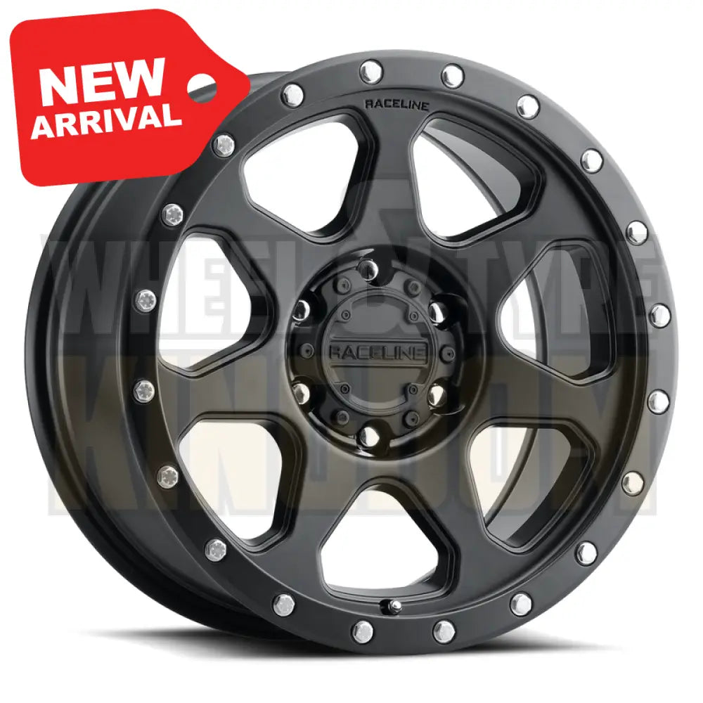 RACELINE ALLOY 17x8.5 +18 6x139.7 7X SATIN BLACK