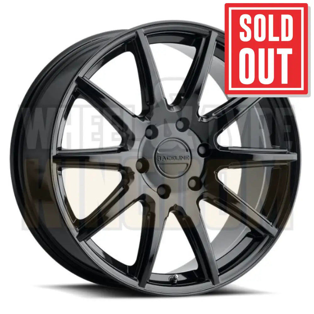 RACELINE ALLOY 18x8 +35 5x127 SPIKE GLOSS BLACK