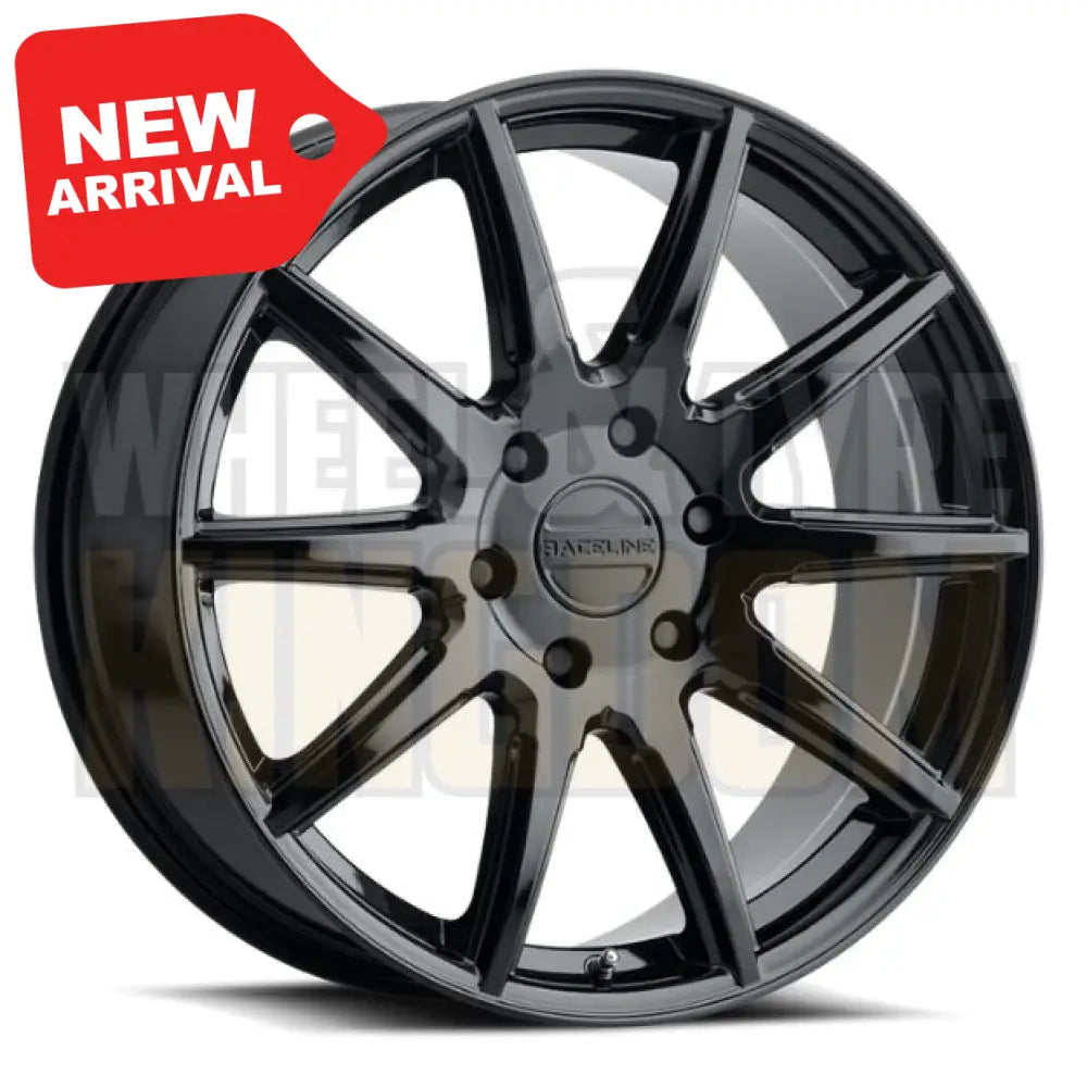RACELINE ALLOY 18x8 +35 5x127 SPIKE GLOSS BLACK