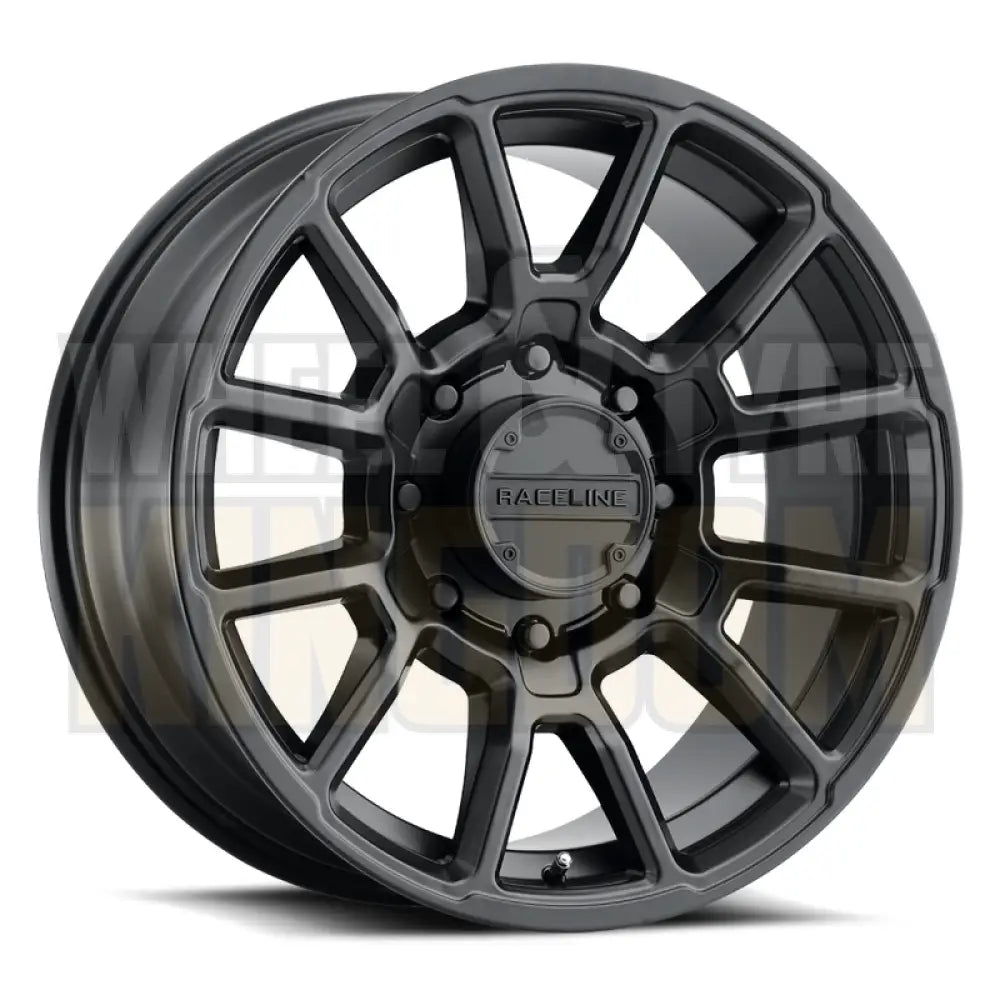 RACELINE ALLOY 18x9 +0 8x170 GAUGE SATIN BLACK